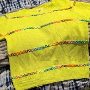 BiBi Women's Lime Sweater